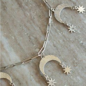 ISO Do Not Buy! Morgaine Faye Moon Scales Necklace in Sterling Silver
